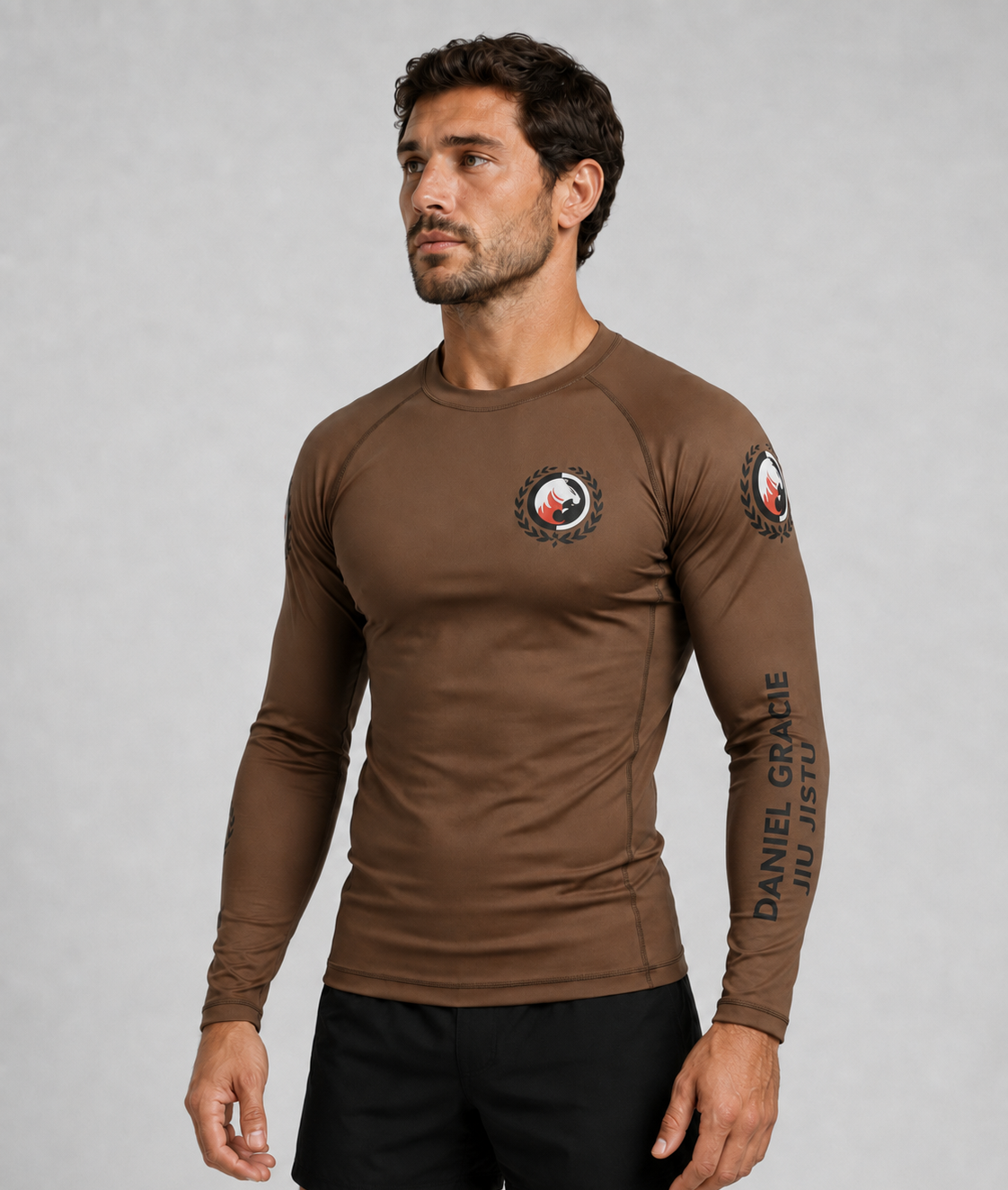 Brown Daniel Gracie Ranked Rashguard by Jungju