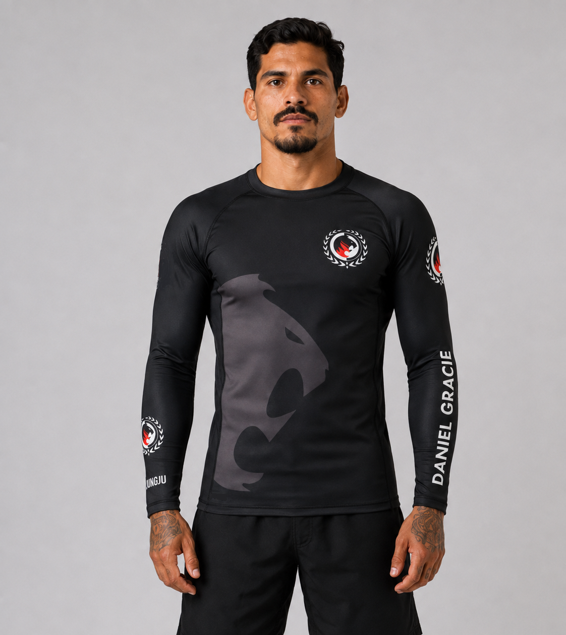 Black Daniel Gracie Ranked Rashguard by Jungju