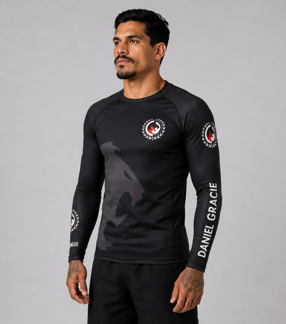Black Daniel Gracie Ranked Rashguard by Jungju