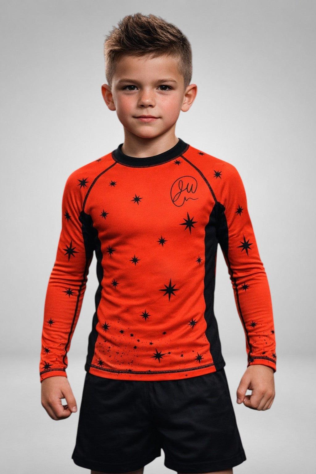 Team Wells Rashguard Youth Sanguine Red