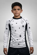 Team Wells Rashguard Youth Ghost White