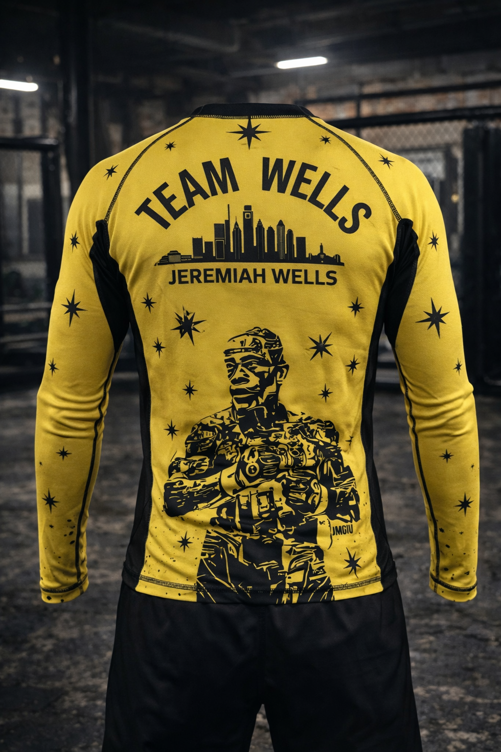 Team Wells Rashguard Youth Winner's Gold