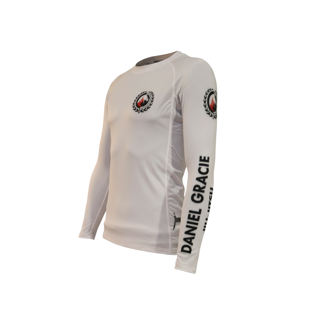 White Daniel Gracie Ranked Rashguard by Jungju