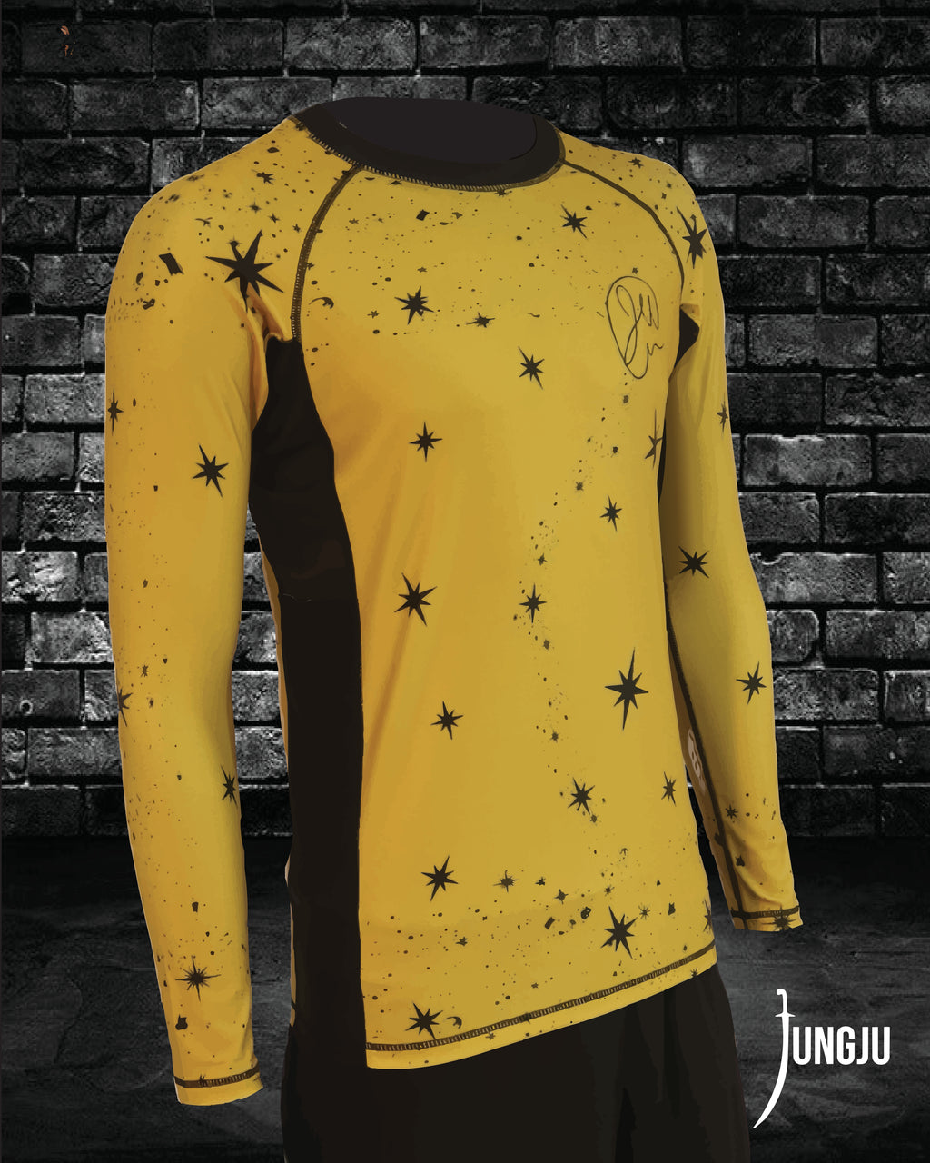 Team Wells Rashguard Winner's Gold