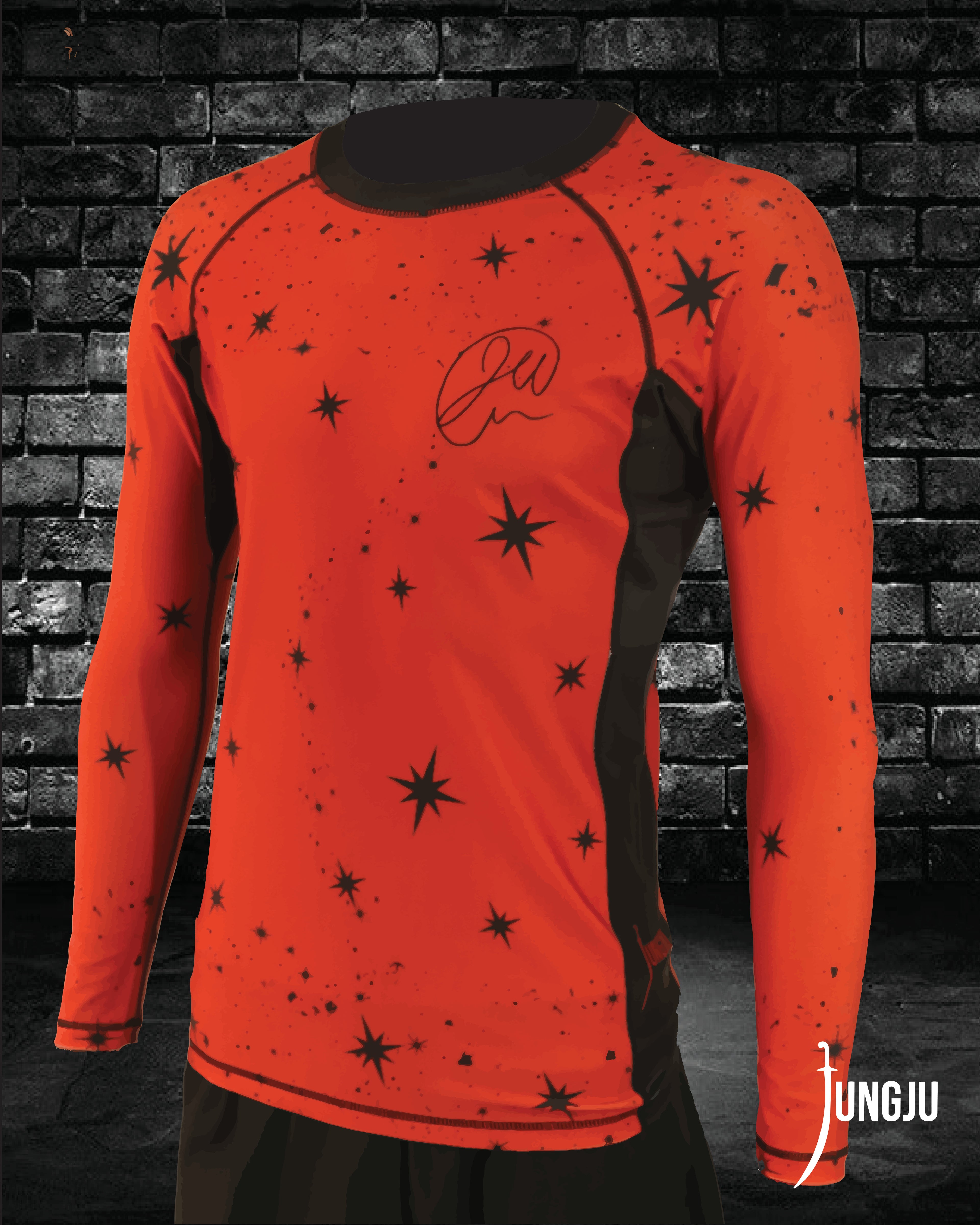 Team Wells Rashguard Sanguine Red