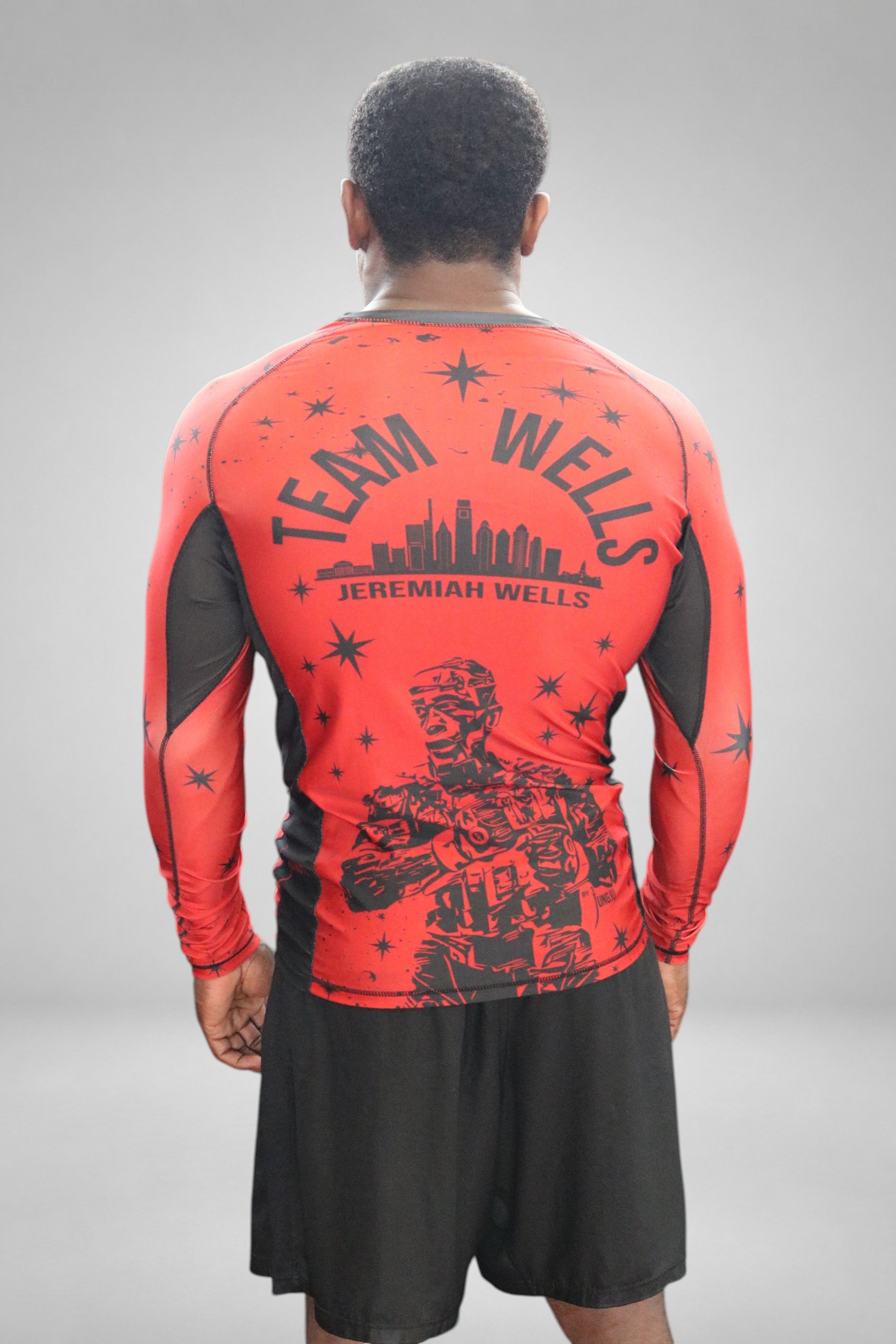 Team Wells Rashguard Sanguine Red