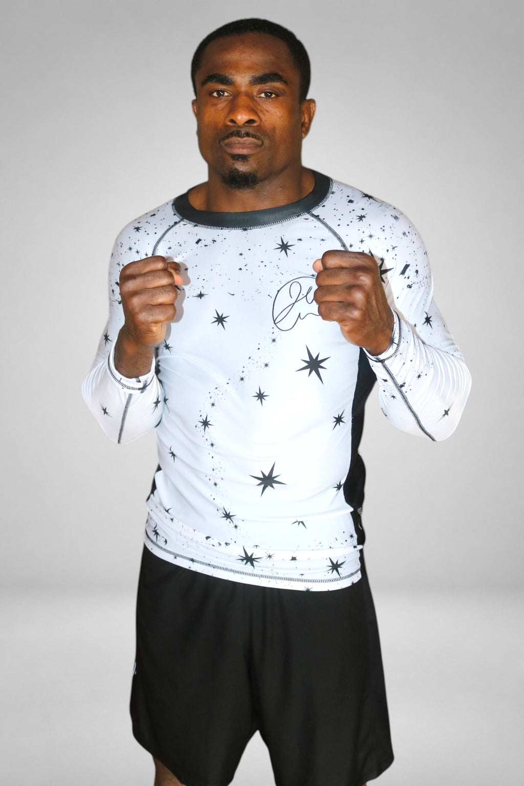 Team Wells Rashguard Ghost White