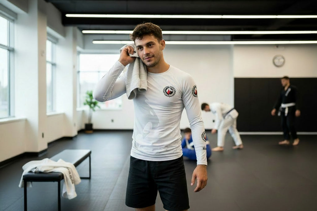 White Daniel Gracie Ranked Rashguard by Jungju